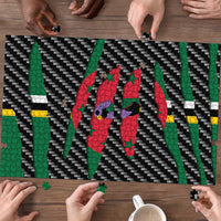 Dominica Beast Puzzle Ripped Flag Graphic - Wonder Print Shop