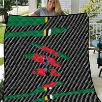 Dominica Beast Quilt Ripped Flag Graphic - Wonder Print Shop