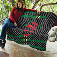 Dominica Beast Quilt Ripped Flag Graphic - Wonder Print Shop