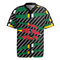 Dominica Beast Rugby Jersey Ripped Flag Graphic - Wonder Print Shop