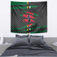 Dominica Beast Tapestry Ripped Flag Graphic - Wonder Print Shop