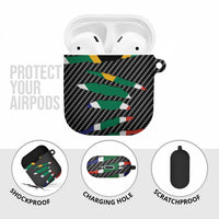 South Africa Beast AirPods Case Ripped Flag Graphic - Wonder Print Shop