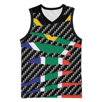South Africa Beast Basketball Jersey Ripped Flag Graphic - Wonder Print Shop