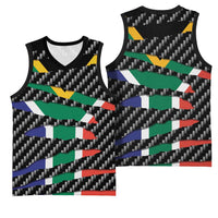 South Africa Beast Basketball Jersey Ripped Flag Graphic - Wonder Print Shop