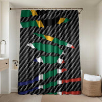 South Africa Beast Bathroom Set Ripped Flag Graphic - Wonder Print Shop