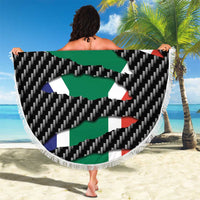 South Africa Beast Beach Blanket Ripped Flag Graphic - Wonder Print Shop