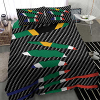 South Africa Beast Bedding Set Ripped Flag Graphic - Wonder Print Shop