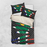 South Africa Beast Bedding Set Ripped Flag Graphic - Wonder Print Shop