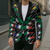 South Africa Beast Blazer Ripped Flag Graphic - Wonder Print Shop