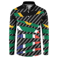 South Africa Beast Button Sweatshirt Ripped Flag Graphic - Wonder Print Shop