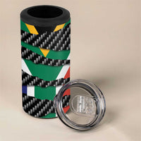 South Africa Beast 4 in 1 Can Cooler Tumbler Ripped Flag Graphic - Wonder Print Shop