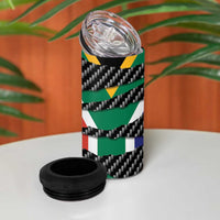 South Africa Beast 4 in 1 Can Cooler Tumbler Ripped Flag Graphic - Wonder Print Shop