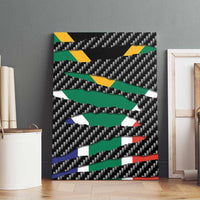 South Africa Beast Canvas Wall Art Ripped Flag Graphic - Wonder Print Shop