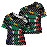 South Africa Beast Cross Shoulder Shirt Ripped Flag Graphic - Wonder Print Shop