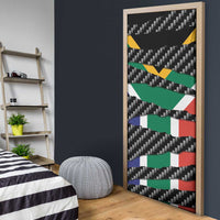 South Africa Beast Door Cover Ripped Flag Graphic - Wonder Print Shop