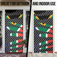 South Africa Beast Door Cover Ripped Flag Graphic - Wonder Print Shop