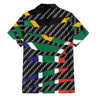 South Africa Beast Family Matching Long Sleeve Bodycon Dress and Hawaiian Shirt Ripped Flag Graphic - Wonder Print Shop