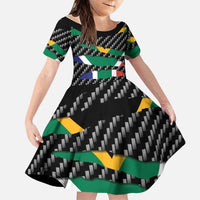 South Africa Beast Family Matching Puletasi and Hawaiian Shirt Ripped Flag Graphic - Wonder Print Shop