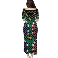 South Africa Beast Family Matching Puletasi and Hawaiian Shirt Ripped Flag Graphic - Wonder Print Shop