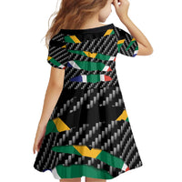 South Africa Beast Family Matching Short Sleeve Bodycon Dress and Hawaiian Shirt Ripped Flag Graphic - Wonder Print Shop