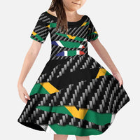 South Africa Beast Family Matching Summer Maxi Dress and Hawaiian Shirt Ripped Flag Graphic - Wonder Print Shop