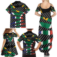 South Africa Beast Family Matching Summer Maxi Dress and Hawaiian Shirt Ripped Flag Graphic - Wonder Print Shop