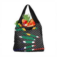 South Africa Beast Grocery Bag Ripped Flag Graphic - Wonder Print Shop
