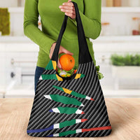 South Africa Beast Grocery Bag Ripped Flag Graphic - Wonder Print Shop