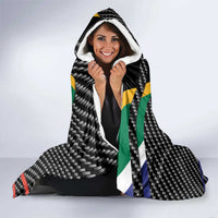 South Africa Beast Hooded Blanket Ripped Flag Graphic - Wonder Print Shop
