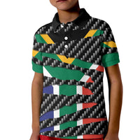 South Africa Beast Kid Polo Shirt Ripped Flag Graphic - Wonder Print Shop
