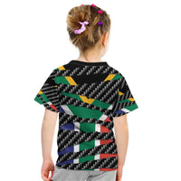South Africa Beast Kid T Shirt Ripped Flag Graphic - Wonder Print Shop