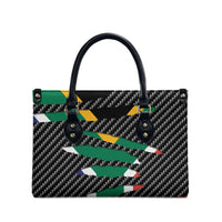 South Africa Beast Leather Bag Ripped Flag Graphic - Wonder Print Shop