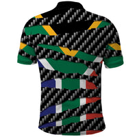 South Africa Beast Polo Shirt Ripped Flag Graphic - Wonder Print Shop