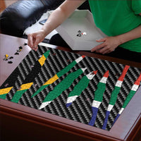 South Africa Beast Puzzle Ripped Flag Graphic - Wonder Print Shop