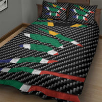 South Africa Beast Quilt Bed Set Ripped Flag Graphic - Wonder Print Shop