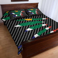 South Africa Beast Quilt Bed Set Ripped Flag Graphic - Wonder Print Shop