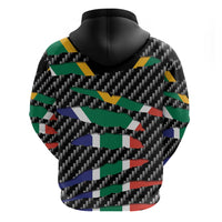 South Africa Beast Zip Hoodie Ripped Flag Graphic - Wonder Print Shop