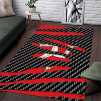 Isle of Man Beast Area Rug Ripped Flag Graphic - Wonder Print Shop