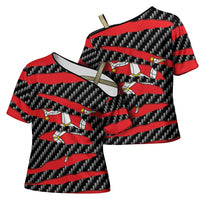 Isle of Man Beast Cross Shoulder Shirt Ripped Flag Graphic - Wonder Print Shop