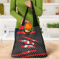 Isle of Man Beast Grocery Bag Ripped Flag Graphic - Wonder Print Shop