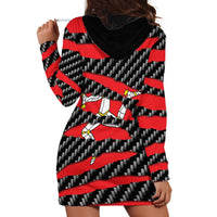 Isle of Man Beast Hoodie Dress Ripped Flag Graphic - Wonder Print Shop
