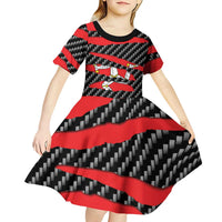 Isle of Man Beast Kid Short Sleeve Dress Ripped Flag Graphic - Wonder Print Shop