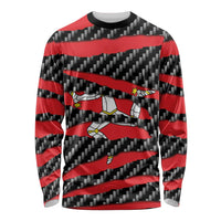 Isle of Man Beast Long Sleeve Shirt Ripped Flag Graphic - Wonder Print Shop