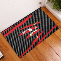 Isle of Man Beast Rubber Doormat Ripped Flag Graphic - Wonder Print Shop