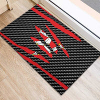 Isle of Man Beast Rubber Doormat Ripped Flag Graphic - Wonder Print Shop