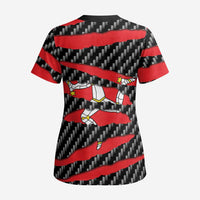 Isle of Man Beast Scrub Top Ripped Flag Graphic - Wonder Print Shop