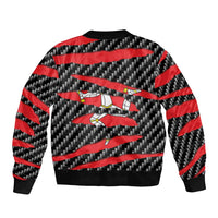 Isle of Man Beast Sleeve Zip Bomber Jacket Ripped Flag Graphic - Wonder Print Shop