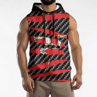 Isle of Man Beast Sleeveless Hoodie Ripped Flag Graphic - Wonder Print Shop