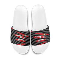 Isle of Man Beast Slide Sandals Ripped Flag Graphic - Wonder Print Shop