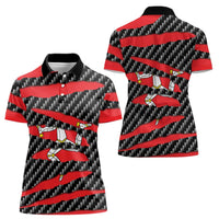 Isle of Man Beast Women Polo Shirt Ripped Flag Graphic - Wonder Print Shop